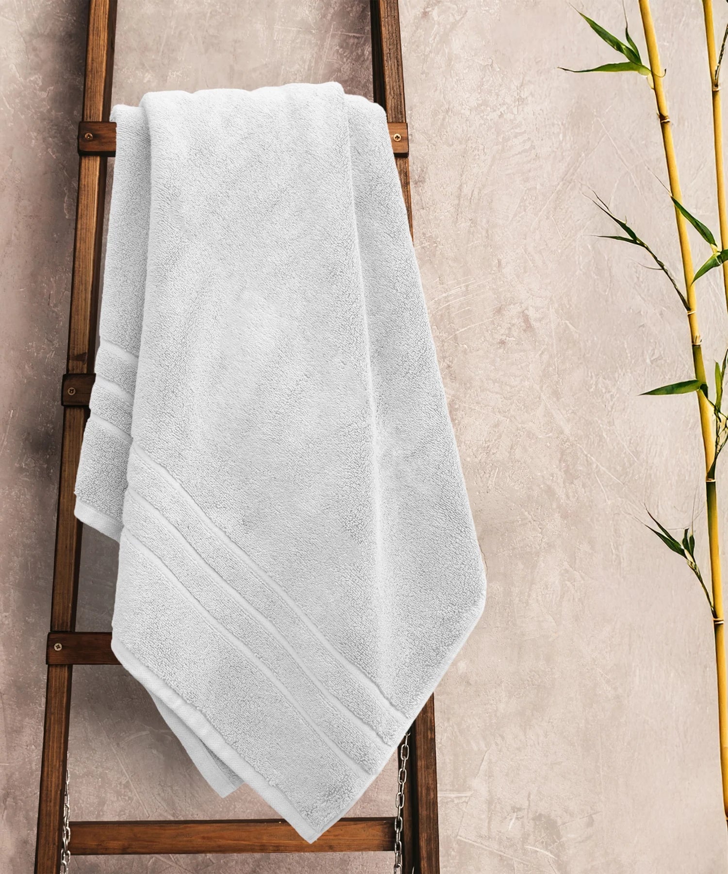 EcoSoft 100% Bamboo Towel Dobby square and diamond Design